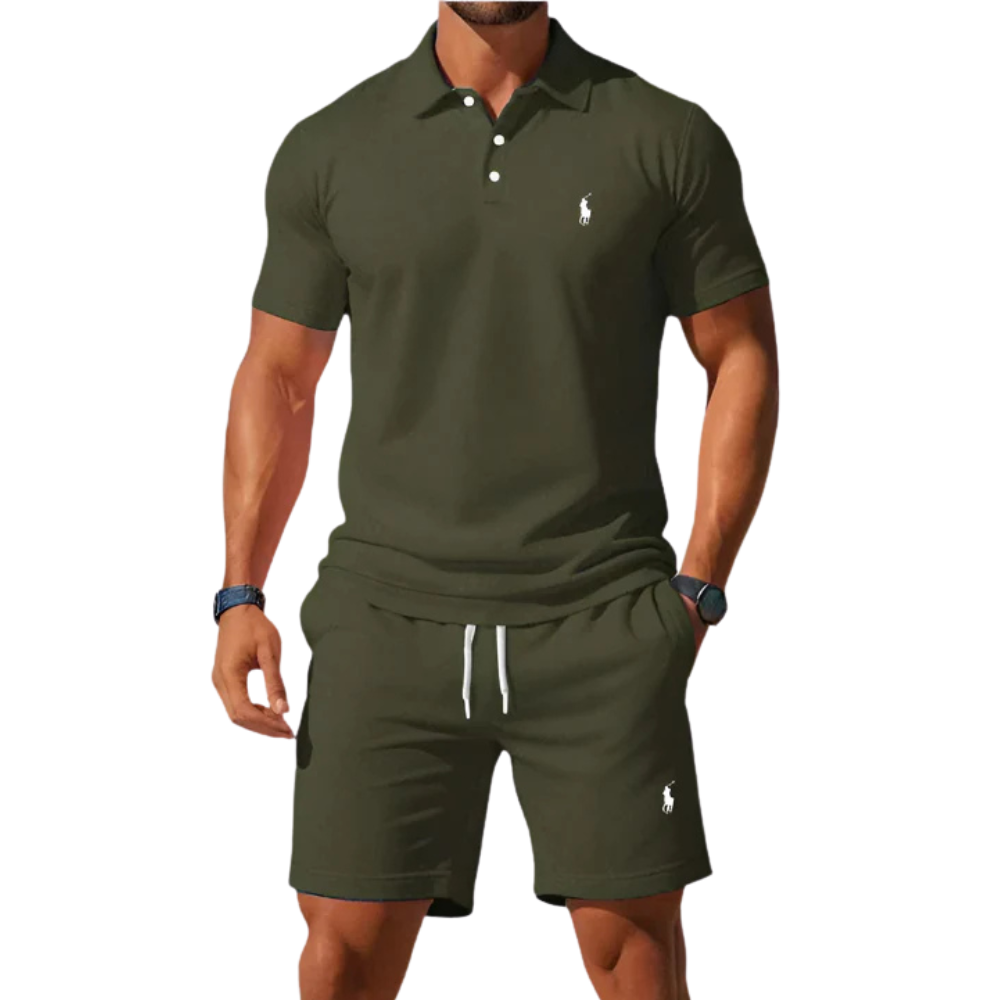 [BUY 1 GET 2] Riviera Polo & Shorts Summer Kit R. Ꮮаᴜгеn