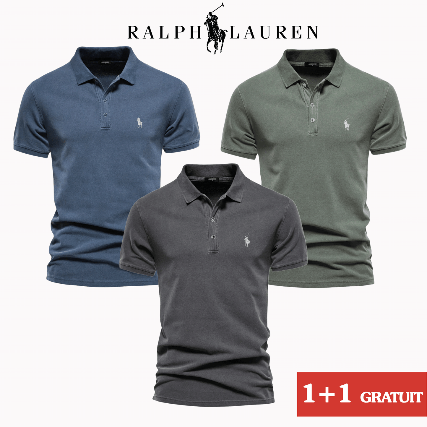 Polo Classique Homme – Offre 1 + 1 GRATUIT